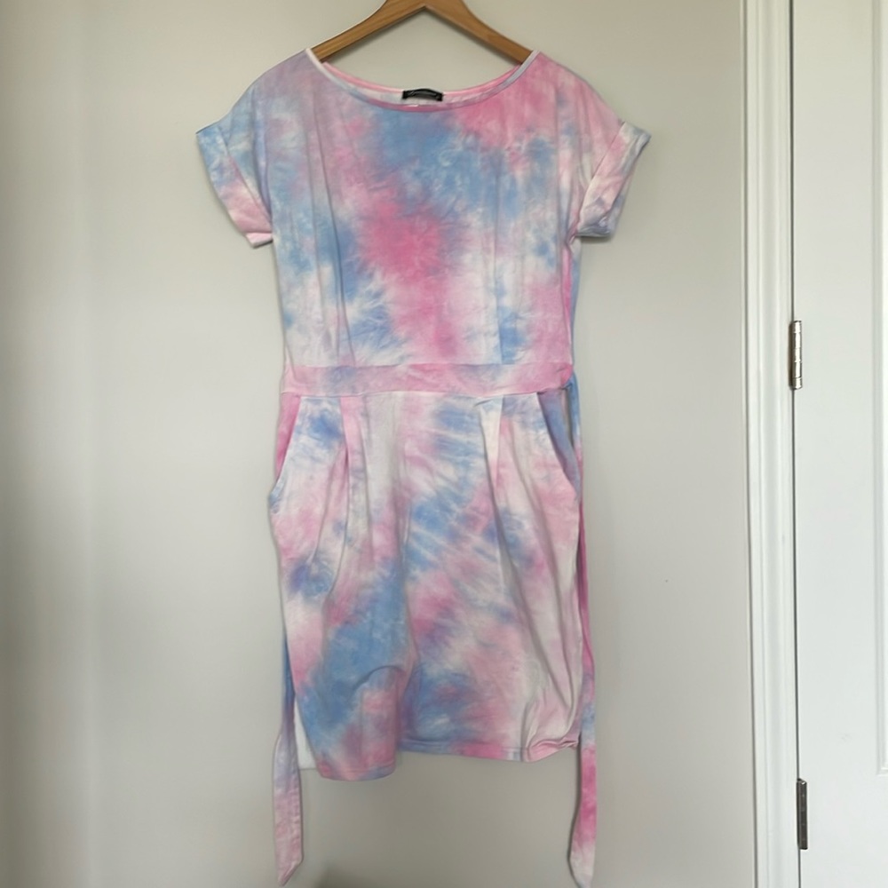 Prettygarden Tie Dye Tee Shirt Dress Sz XL EUC